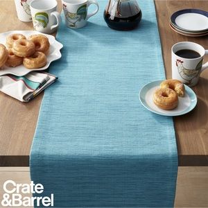Crate & Barrel Lamont Runner in Light Blue